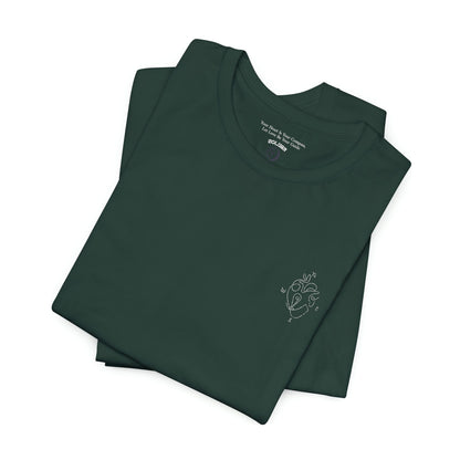 Heartled Jersey Short Sleeve Tee- Embroidery