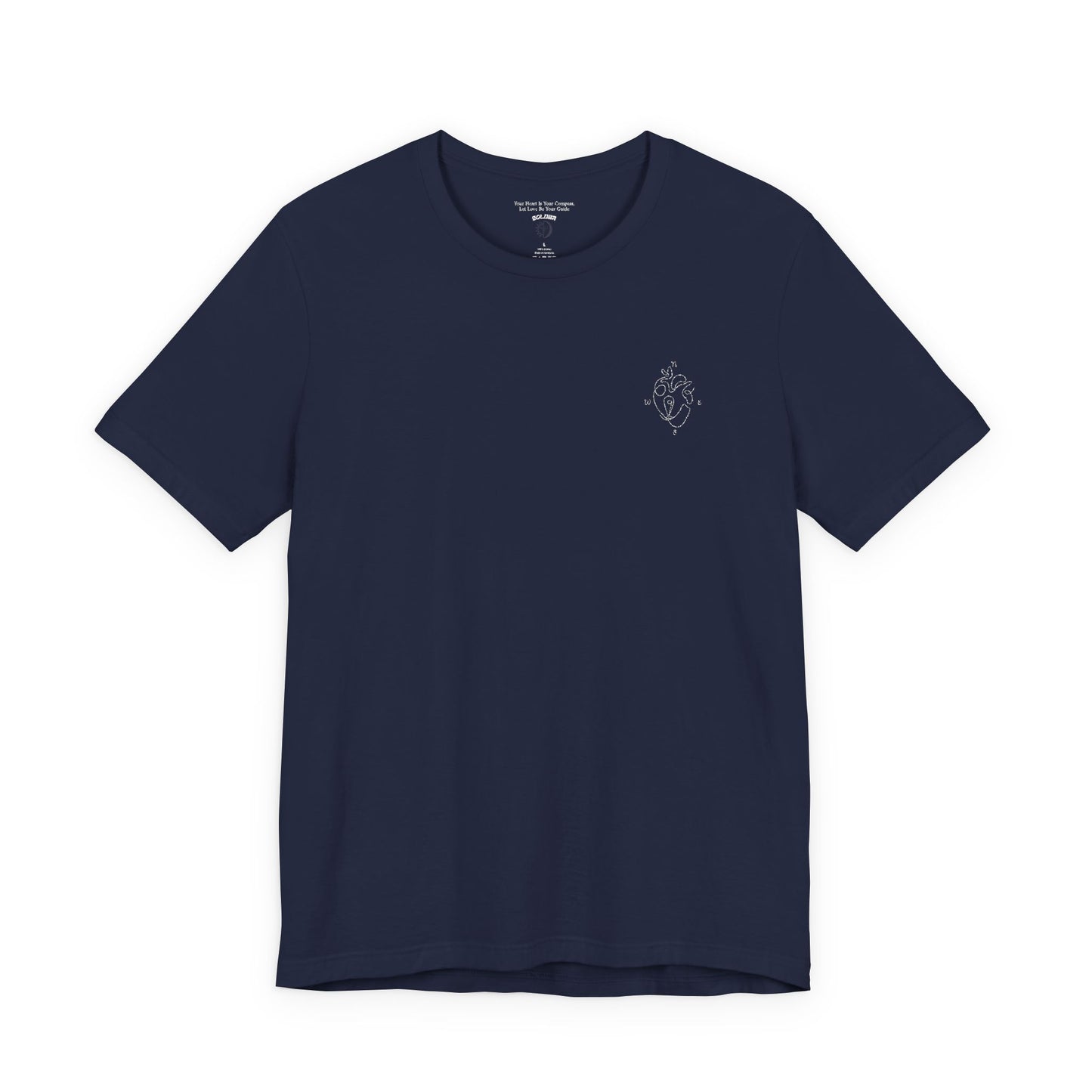 Heartled Jersey Short Sleeve Tee- Embroidery