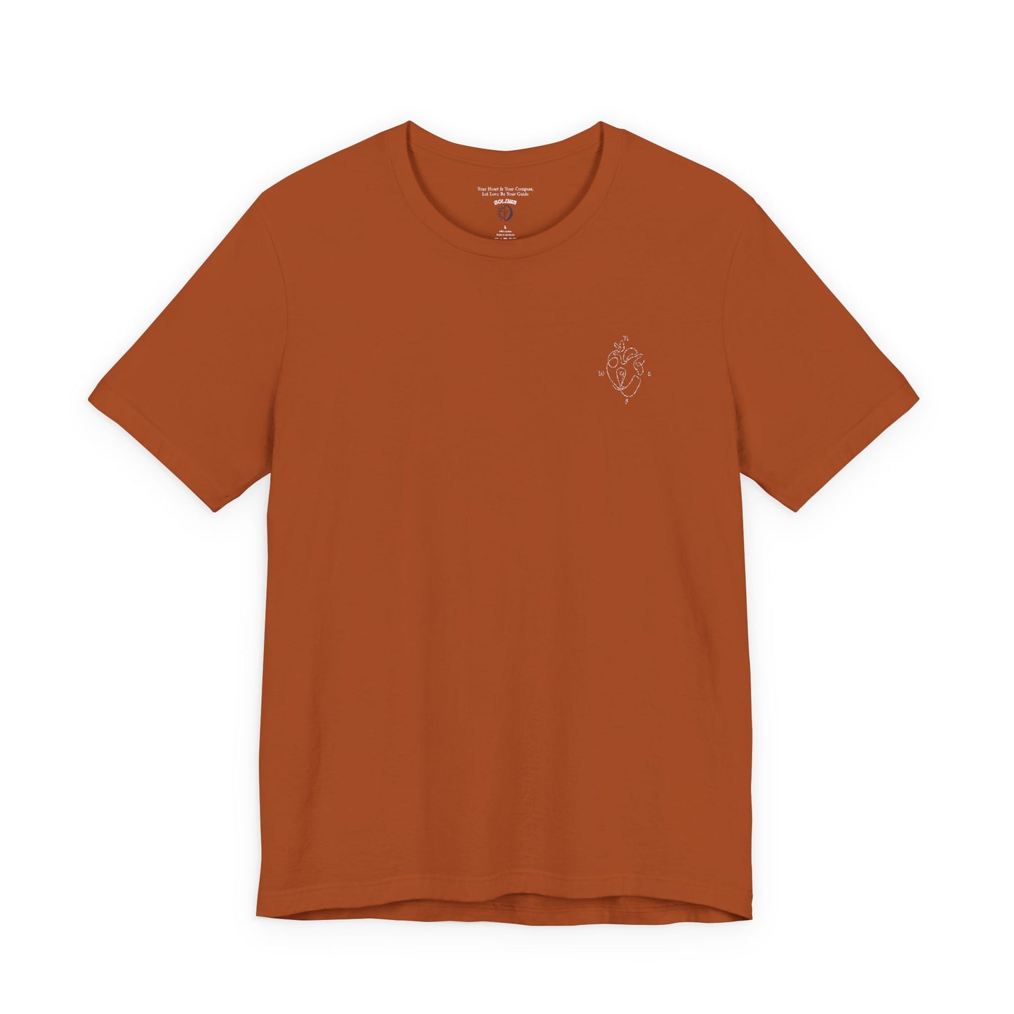 Heartled Jersey Short Sleeve Tee- Embroidery