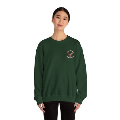 Phoenix Rising Embroidery Crewneck - Cozy Unisex Sweatshirt - Comfortable Crewneck for All Seasons, Perfect Gift for Friends, Stylish Casual Wear, Great for Fall and Winter