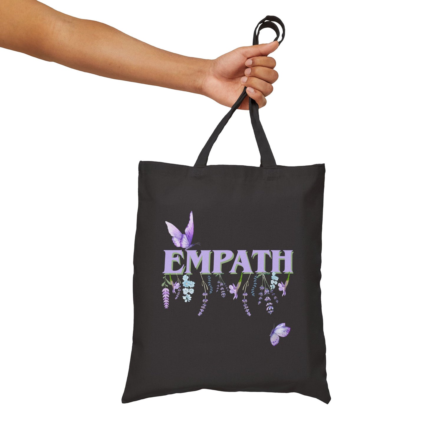 Empath Floral- Cotton Canvas Tote Bag