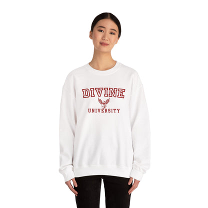 Divine University - Phoenix Rising Embroidery Crewneck Sweatshirt