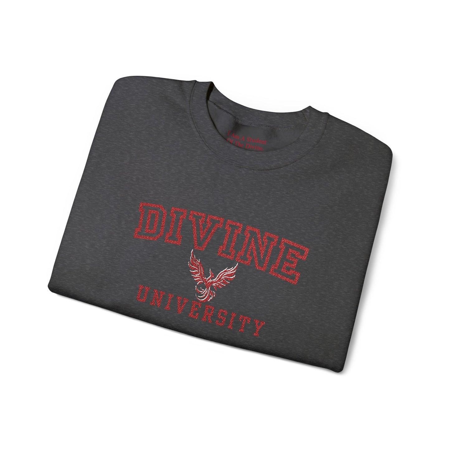 Divine University - Phoenix Rising Embroidery Crewneck Sweatshirt