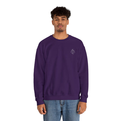 Heartled Crewneck Sweatshirt-Embroidery (Heavy Blend)