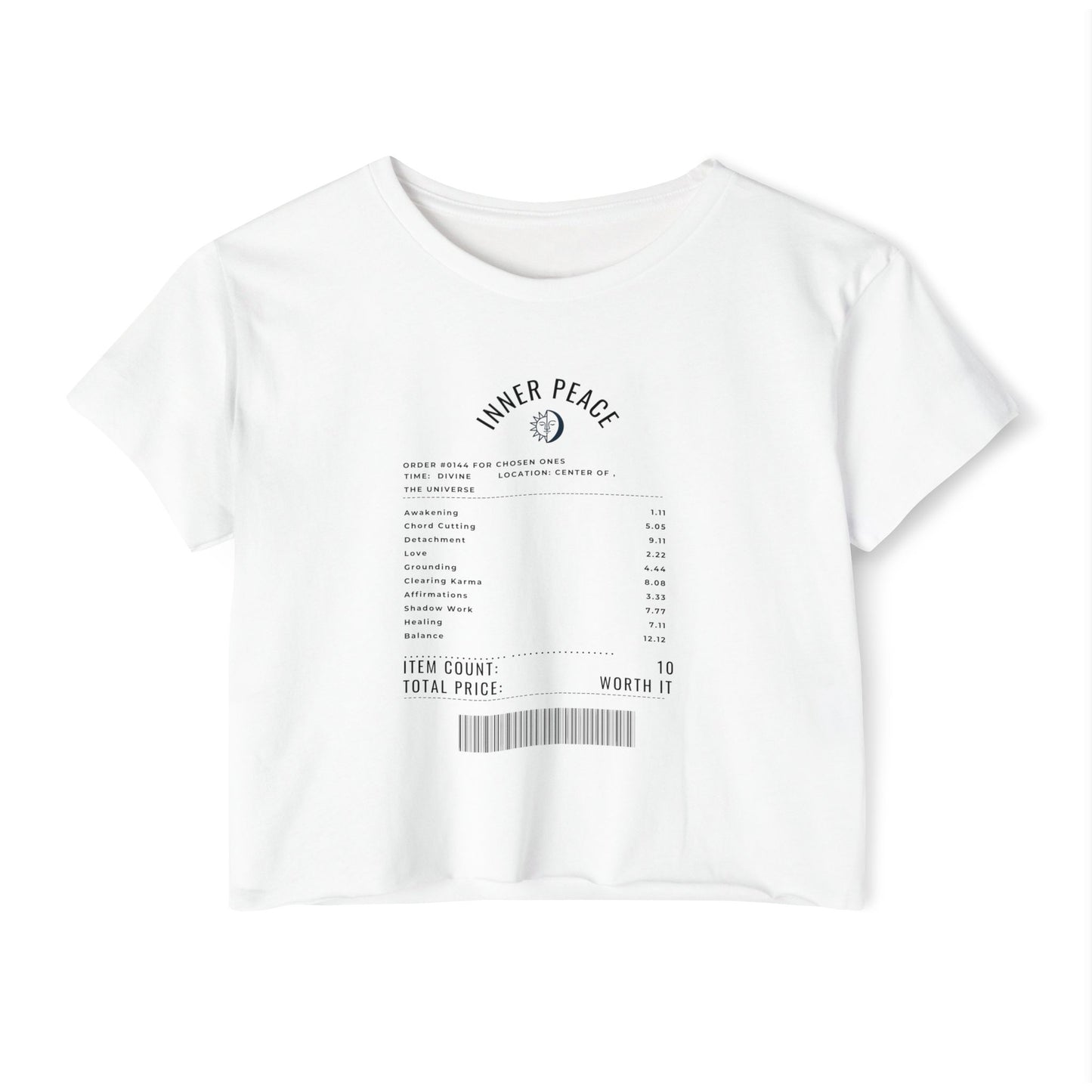 Price of Peace - Angel Number Crop Top