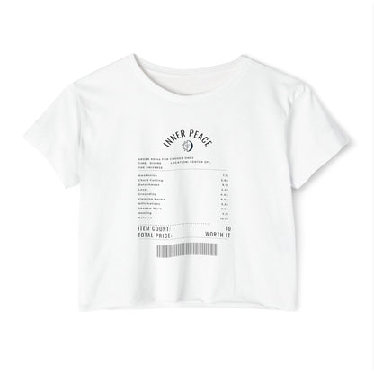 Price of Peace - Angel Number Crop Top