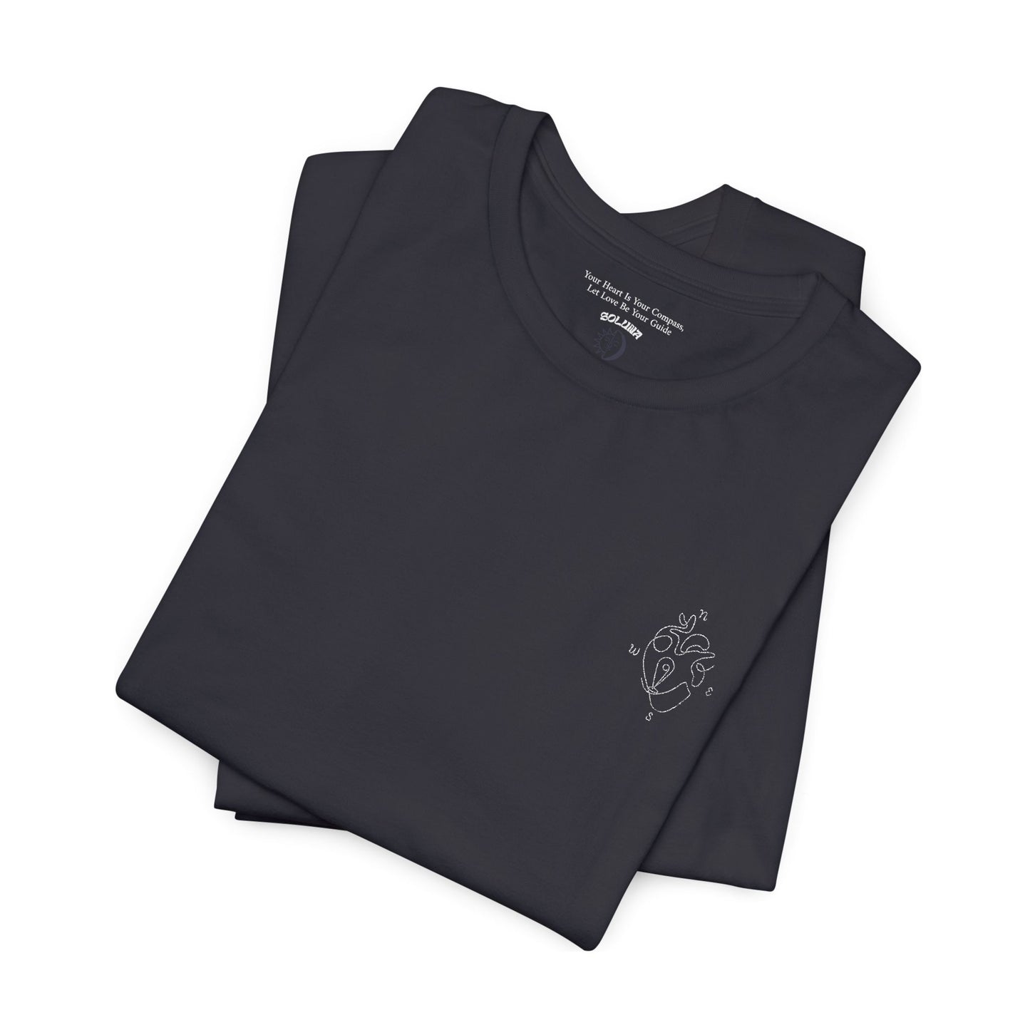 Heartled Jersey Short Sleeve Tee- Embroidery