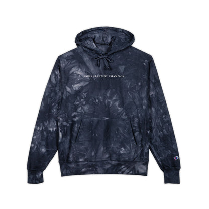 Gods Greatest Champion- Champion Tie-Dye Hoodie (Embroidery)