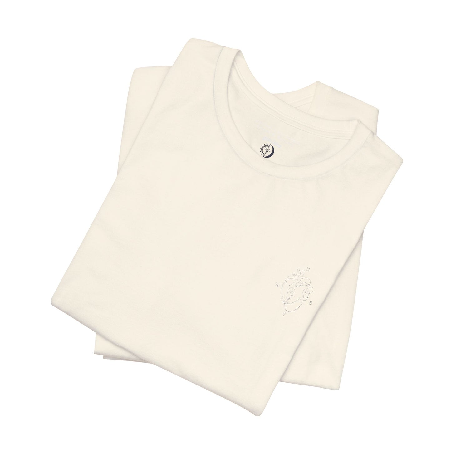 Heartled Jersey Short Sleeve Tee- Embroidery