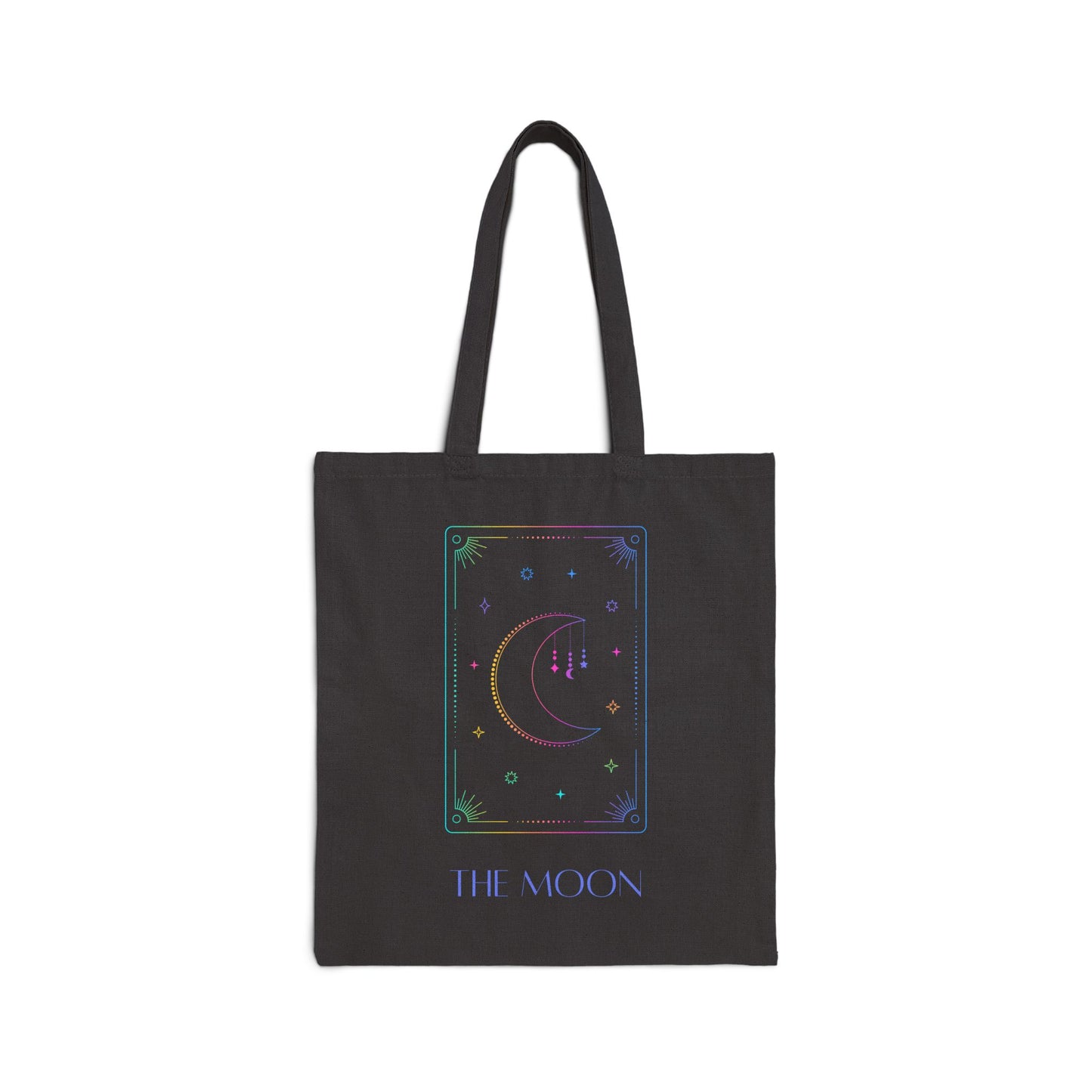 Iridescent Sun & Moon Tote Bag- Black & Beige