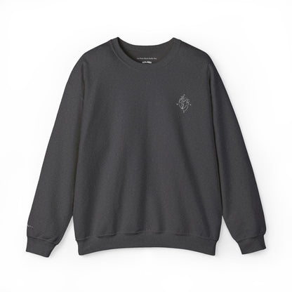 Heartled Crewneck Sweatshirt-Embroidery (Heavy Blend)