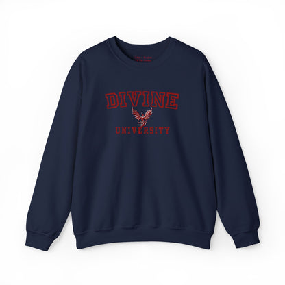 Divine University - Phoenix Rising Embroidery Crewneck Sweatshirt