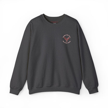Phoenix Rising Embroidery Crewneck - Cozy Unisex Sweatshirt - Comfortable Crewneck for All Seasons, Perfect Gift for Friends, Stylish Casual Wear, Great for Fall and Winter