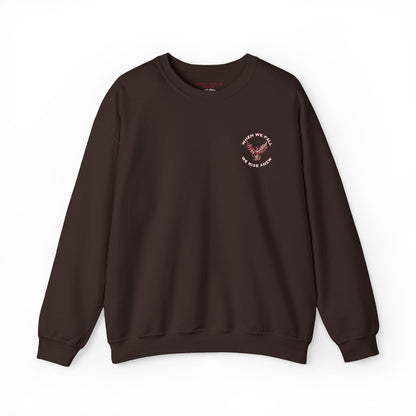 Phoenix Rising Embroidery Crewneck - Cozy Unisex Sweatshirt - Comfortable Crewneck for All Seasons, Perfect Gift for Friends, Stylish Casual Wear, Great for Fall and Winter