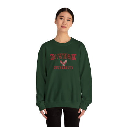 Divine University - Phoenix Rising Embroidery Crewneck Sweatshirt