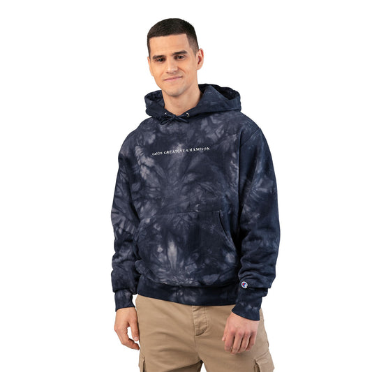 Gods Greatest Champion- Champion Tie-Dye Hoodie (Embroidery)
