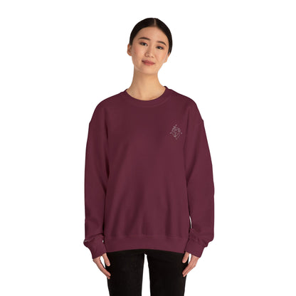 Heartled Crewneck Sweatshirt-Embroidery (Heavy Blend)