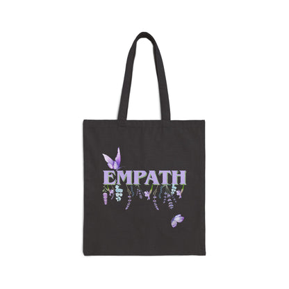 Empath Floral- Cotton Canvas Tote Bag