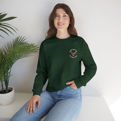 Phoenix Rising Embroidery Crewneck - Cozy Unisex Sweatshirt - Comfortable Crewneck for All Seasons, Perfect Gift for Friends, Stylish Casual Wear, Great for Fall and Winter