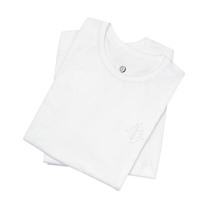 Heartled Jersey Short Sleeve Tee- Embroidery
