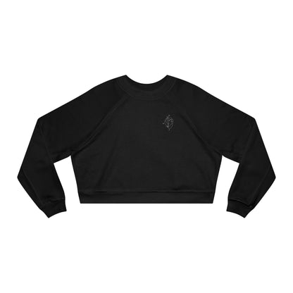 Heartled Cropped Fleece Pullover