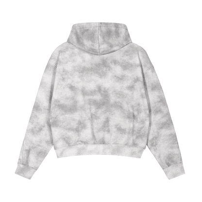 Silver Cloud- Zip-up Fleece Hoodie
