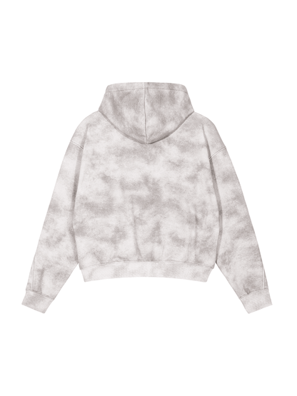 Silver Cloud- Zip-up Fleece Hoodie