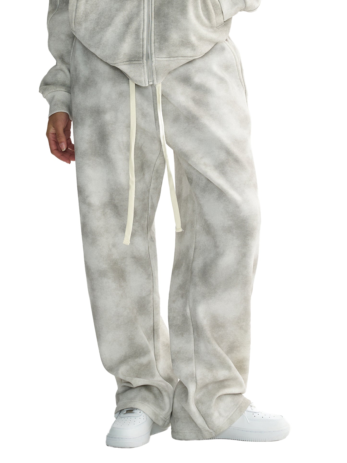 Silver Cloud- Fleece Sweatpants