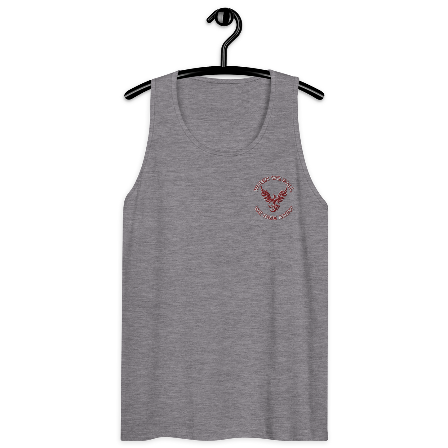 Phoenix Rising Mantra Embroidery - Tank Top