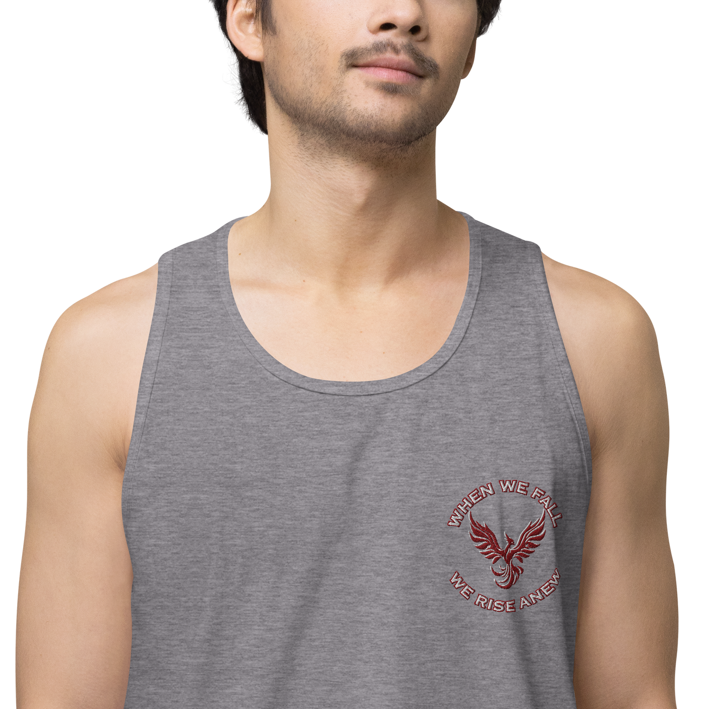 Phoenix Rising Mantra Embroidery - Tank Top
