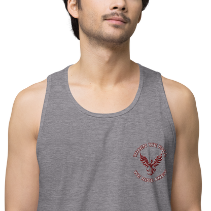 Phoenix Rising Mantra Embroidery - Tank Top