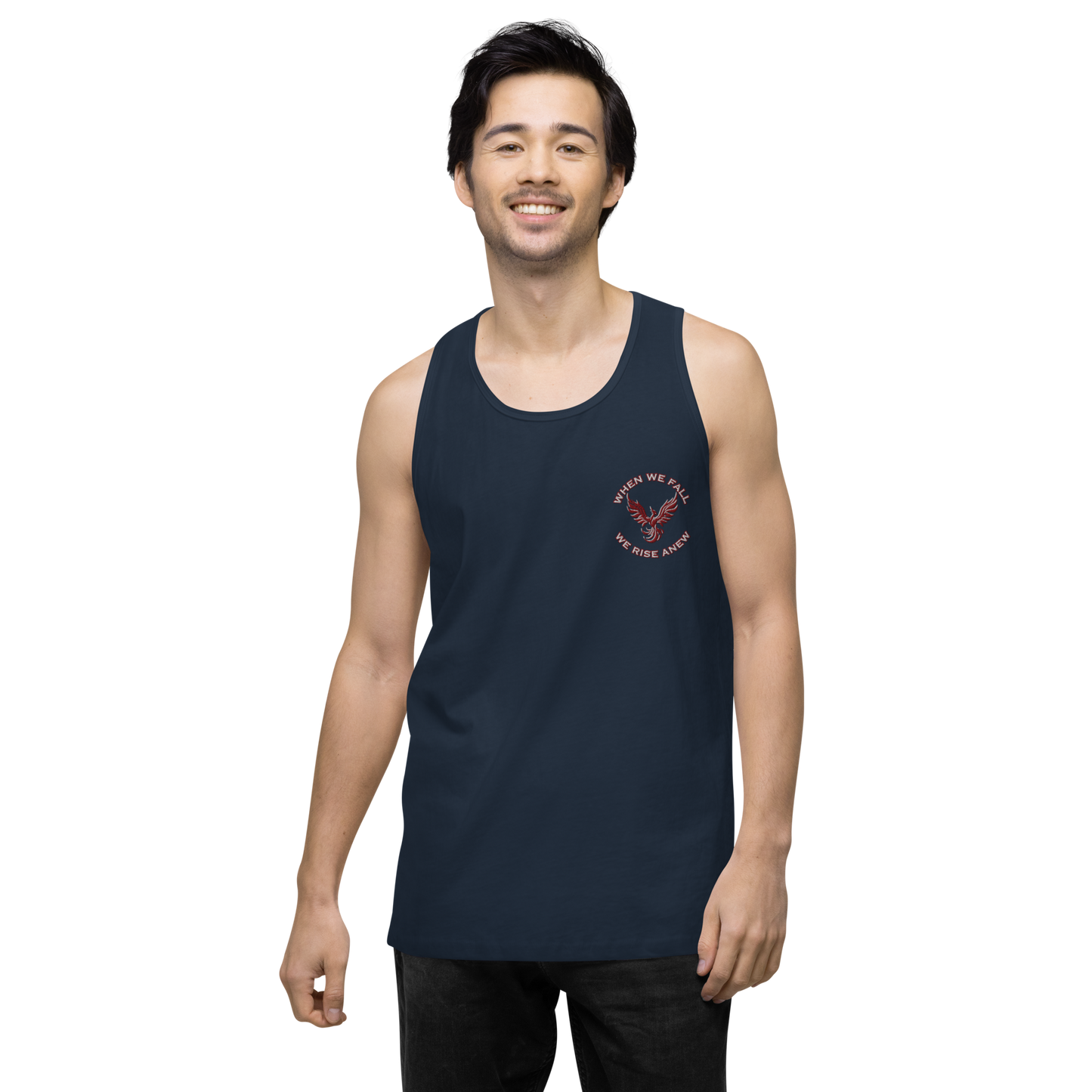 Phoenix Rising Mantra Embroidery - Tank Top