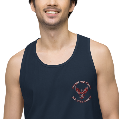 Phoenix Rising Mantra Embroidery - Tank Top